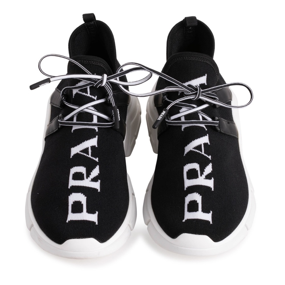 PRADA Knit Logo Sneakers